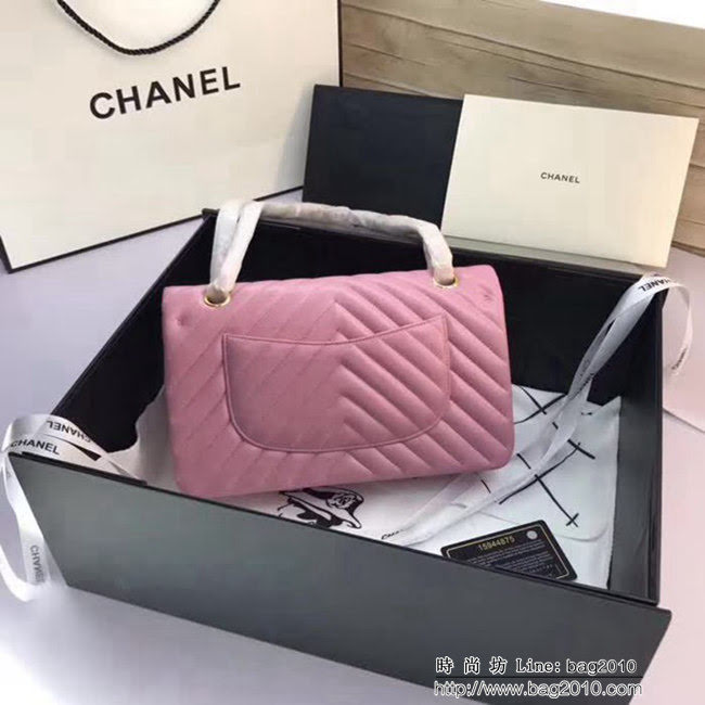 香奈兒CHANEL 升級版V線1112進口小羊皮全新經典單肩斜挎鏈條包 DSC1522